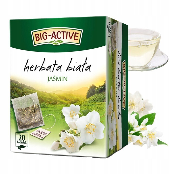 3 x Big Active WHITE TEA & JASMINE- Box 3 x 20pcs - 60 Envelopes 30g / 1.05oz gallery