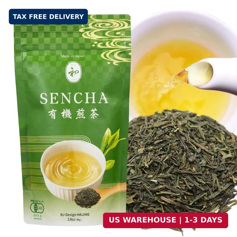 Sencha Green Tea - Organic Japanese Green Tea Loose Leaf, 80g Organic Loose Leaf