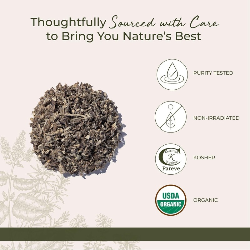 Organic Marshmallow Root - Cut & Sifted Herbal Tea | 4 oz Pouch gallery