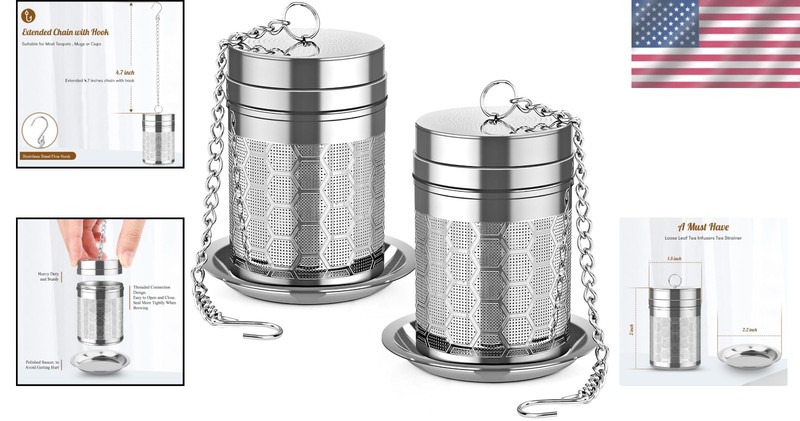 Tea Infusers Set for Loose Tea, 2 Pack gallery
