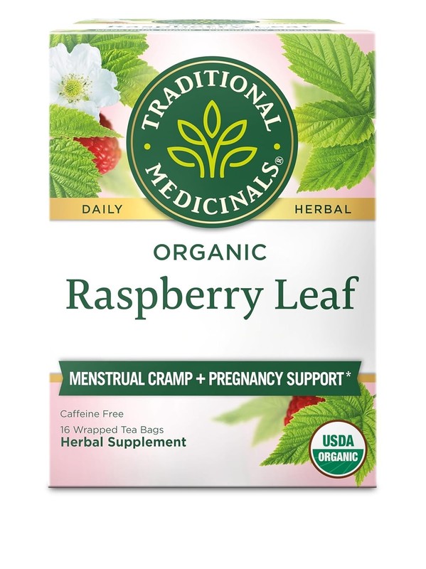 Organic Raspberry Leaf Herbal Tea for Menstrual Relief – 16 Caffeine-Free Bags gallery
