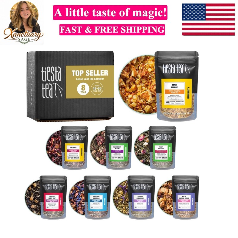 Top 8 Favorites Sampler Set, Mother’s Day Loose Leaf, Up to 80 Cups, High to …