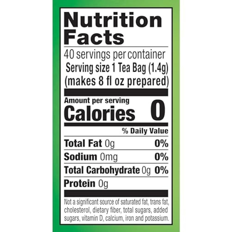 Lipton Green Tea, Decaffeinated, Tea Bags 40 Count Box gallery