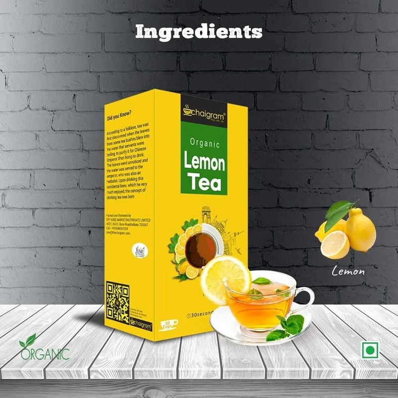 Chaigram Lemon Tea Instant Tea Premix - 10 x 14g =14 Free Shipping World Wide gallery
