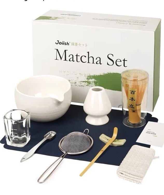 Joiish Matcha Set – Matcha Tea Making Tools Set, Ivory White