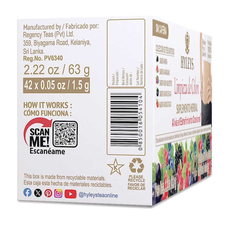 Colon Cleanse Tea Assorted Flavors - 42 Tea Bags (1 Pack) gallery