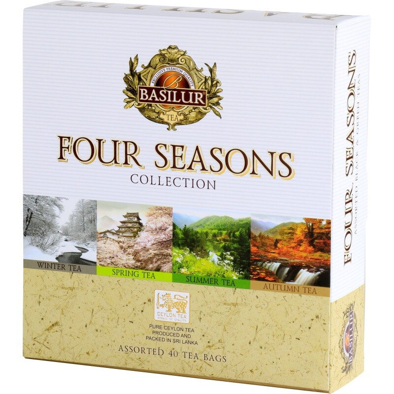 Basilur Tea FOUR SEASONS Collection – Black & Green Tea Set 40 pcs