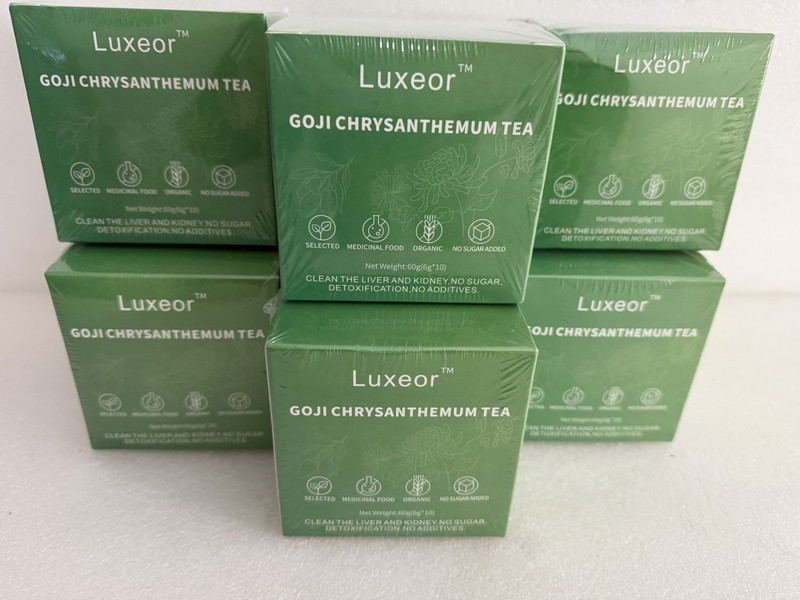 Goji Berry Chrysanthemum Tea Natural Organic Herbal 6 BOXES (60 BAGS) NEW