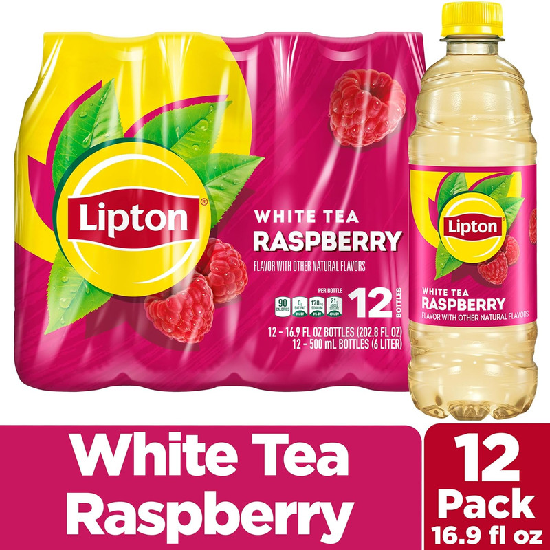 Lipton Raspberry White Tea, 16.9 Fl Oz Bottles (Pack of 12) gallery