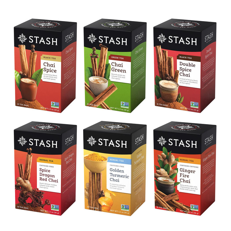 Tea Chai Tea Variety Pack Sampler Assortment - Caffeinated, Non-Gmo Project V... gallery