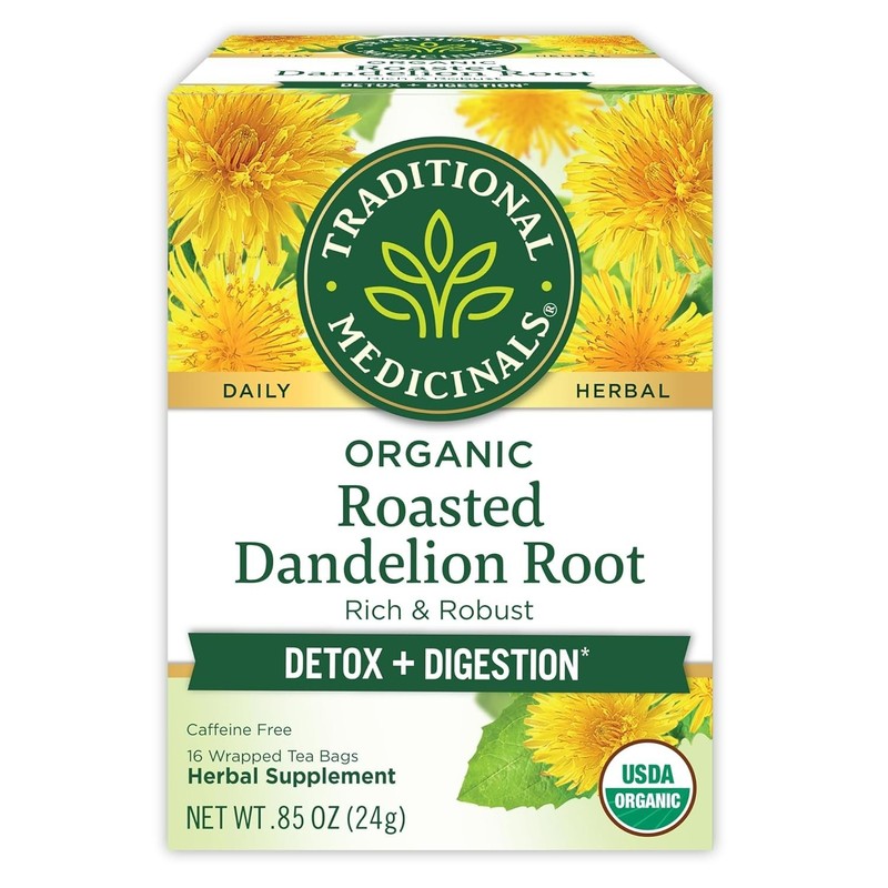 Organic, Roasted, Dandelion Root Tea - Supports Normal Detox + Digestion - Ko... gallery