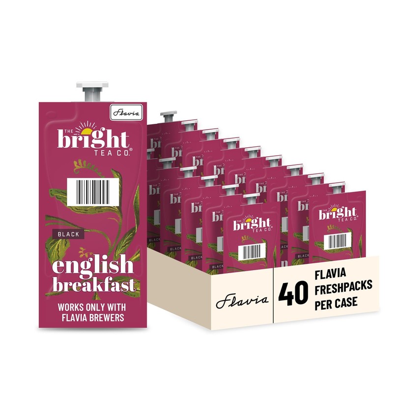 Flavia Freshpack English Breakfast Tea 40 Count Single Serve Black Tea