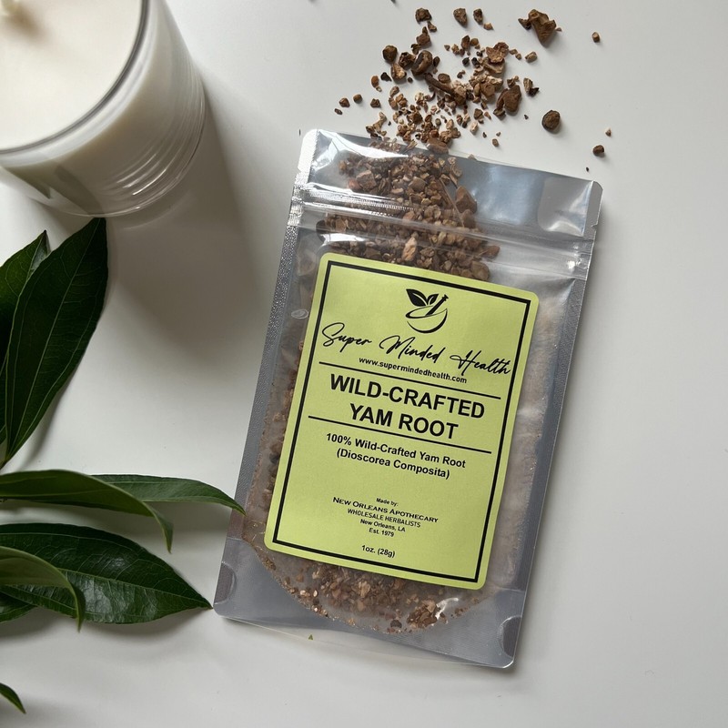 Yam Roots 100% Wild Crafted Dried Cut And Sifted (Dioscorea Composita)