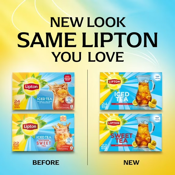 Lipton Iced Black Tea, Gallon Size Tea Bags, 24 Count gallery