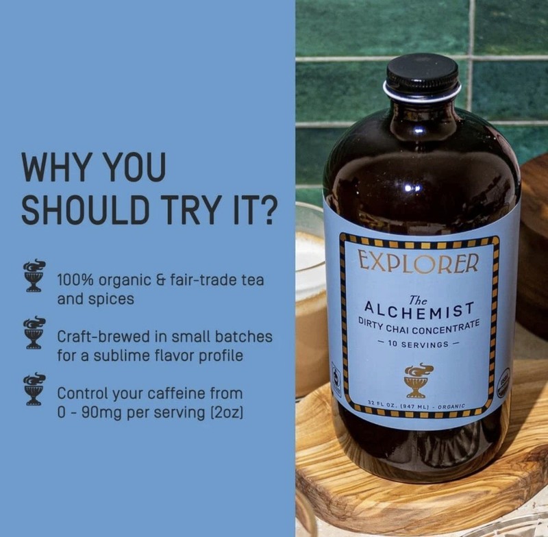 Explorer Alchemist Cold Brew Chai Tea Concentrate 32 fl oz gallery