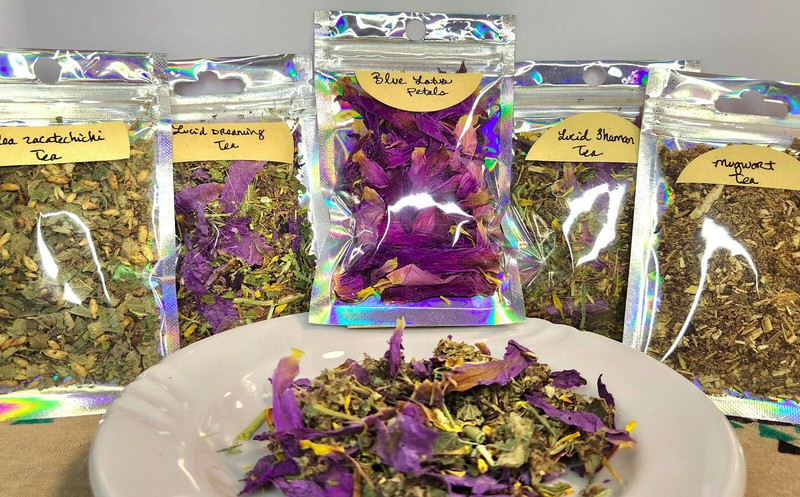Lucid Dream Five Sampler Tea Pack-Organic, Handcrafted, Blue Lotus, Mugwort ect.