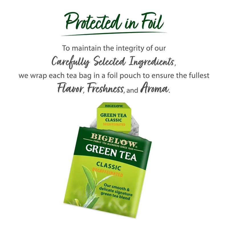 Bigelow Decaffeinated, Green Tea Bags, 20 Count gallery