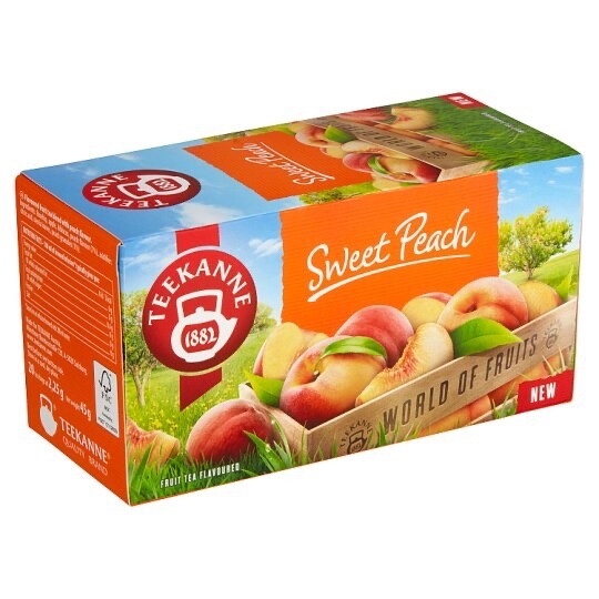 Teekanne SWEET PEACH fruit tea – 20 tea bags- DAMAGED BOX-FREE SHIPPING