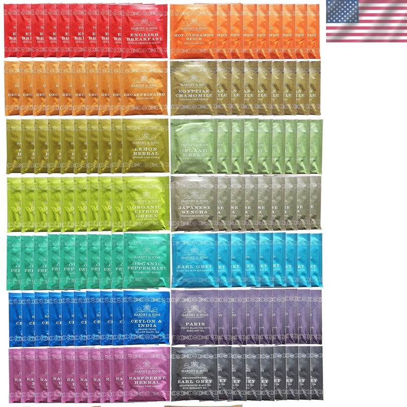 Assorted Tea Bag Sampler 140 Count Great for Breakrooms, Offices, Food Servic…