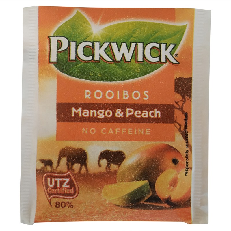 Pickwick Tea | Dutch Tea | Pickwick Rooibos Peach & Mango - Pack of 40 Bags gallery