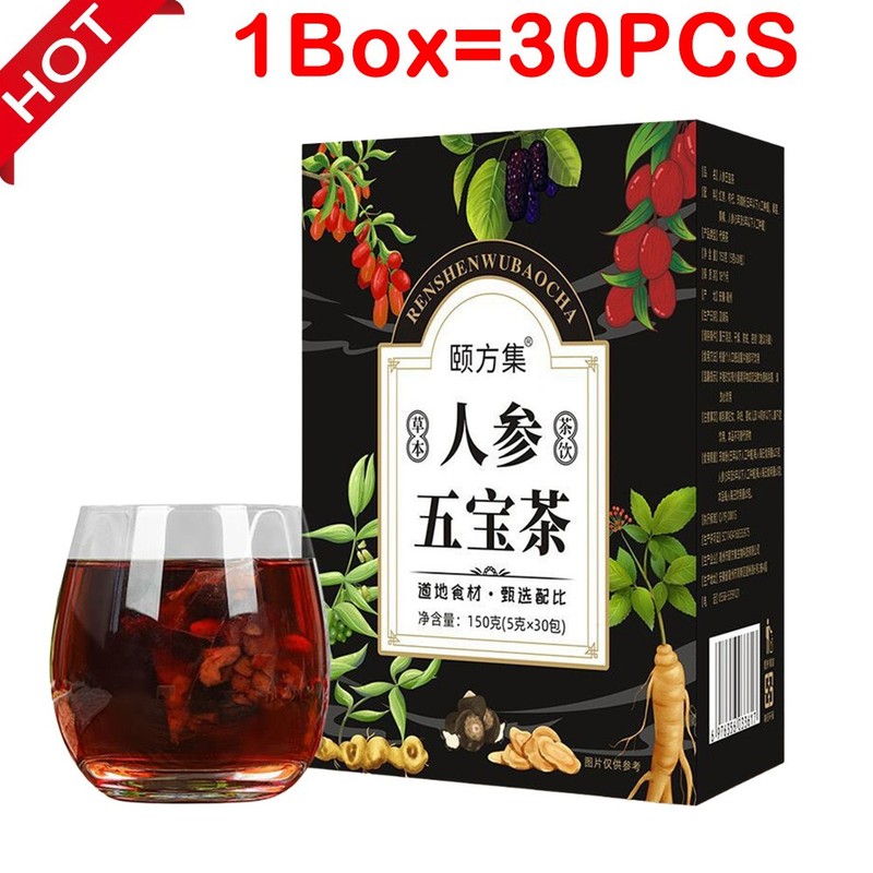 30pcs Ginseng six treasure tea , Kidney tea ,liver tea , red date kidney health