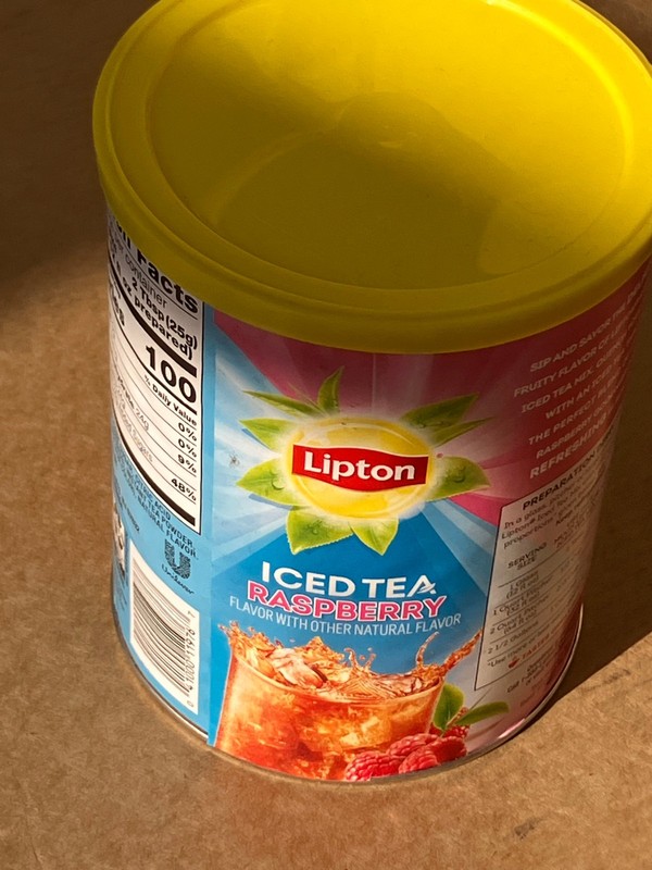 Lipton Iced Tea Raspberry Iced Tea Mix, Makes 10 Quarts NEW BB 02/28/26