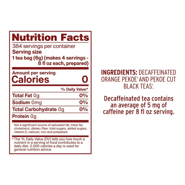Luzianne Decaffeinated Tea, ( 96 ct. )Includes 2 packs of 48 Luzianne Tea Bags gallery