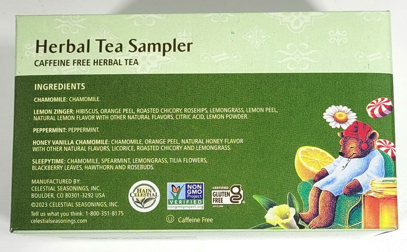 2 Boxes Celestial Herbal Tea Sampler Tea 18 Tea Bags 1.10 oz ea Exp 05/2026 gallery