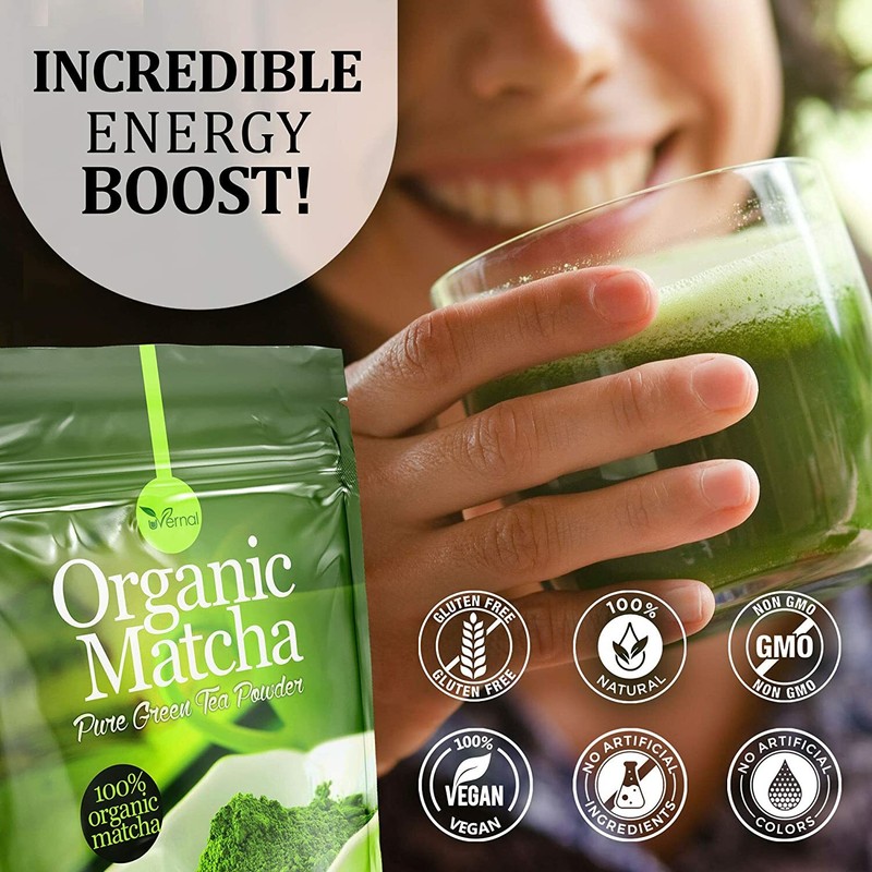 Organic Matcha Green Tea Powder 100% Pure Matcha 4oz gallery