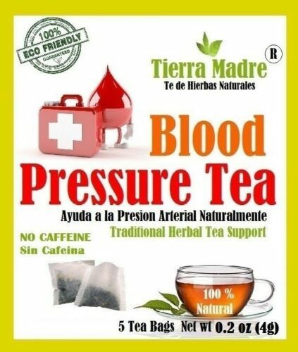 Tierra Madre Blood Pressure tea,Natural Herbal Tea Blend (20 single tea’s bags)