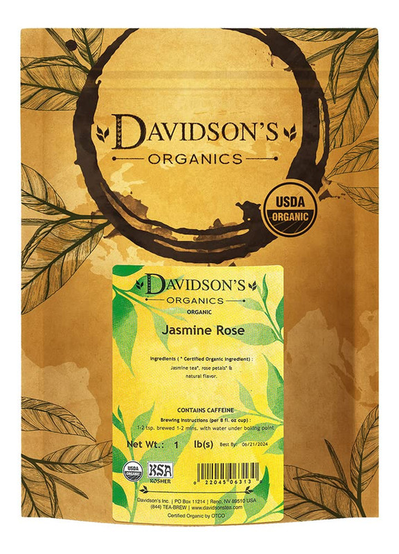 Tea Bulk, Jasmine Rose, 16-Ounce Bag