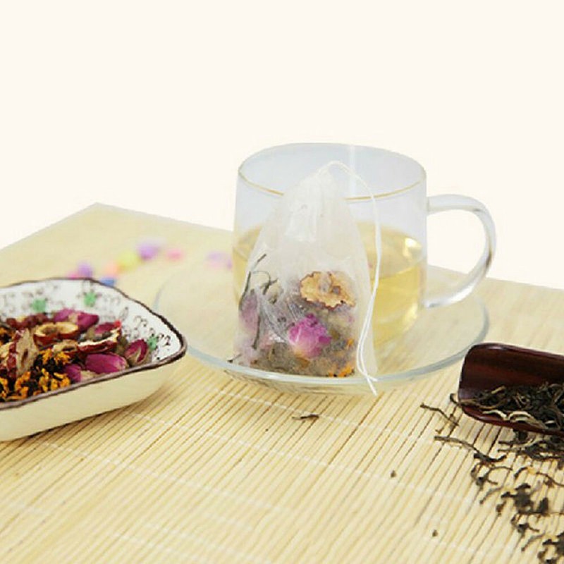 100Pcs Empty Tea Bags Filter Loose Paper Teabags Herb String Seal Heat US gallery