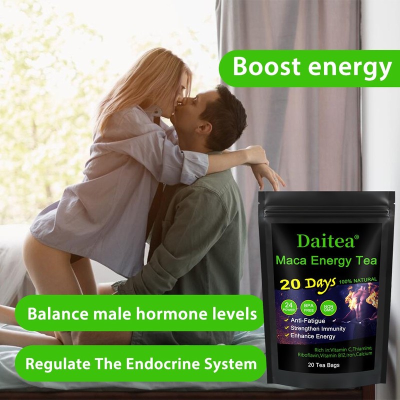 Maca Energy Tea - Male Testosteron Booster, Boosts Energy and Stamina 10/20 bag gallery