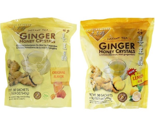 2 pkg Ginger Honey Crystals Instant Tea by Prince of Peace 1 Original / 1 Lemon gallery