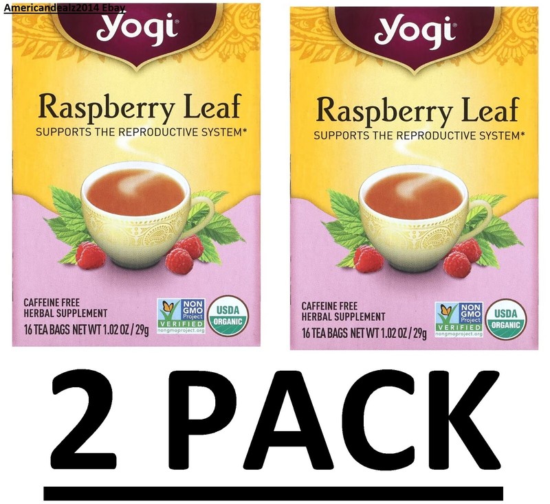 2 PACK Yogi Tea Women Raspberry Leaf 16 Tea Bags TOTAL 32 Bags