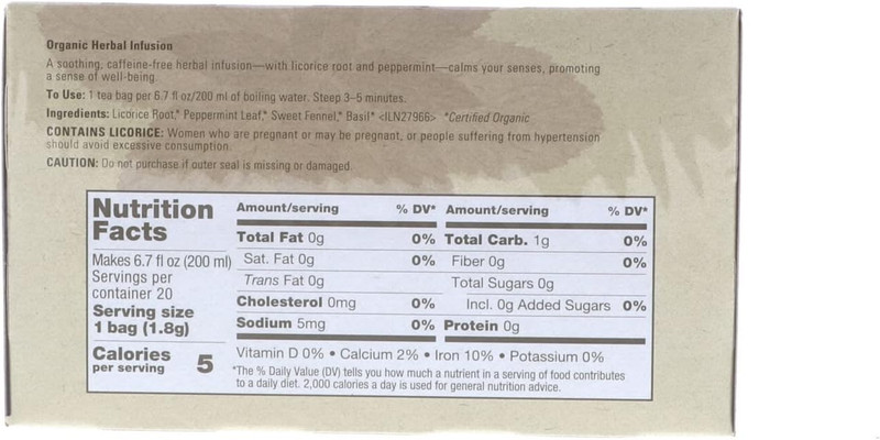 Aveda Comforting Herbal Tea Tisane Caffeine-Free Organic 20 Sachets | EXP 8/2027 gallery