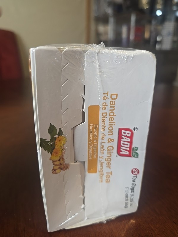 Badia Dandelion & Ginger Tea - Caffeine Free, Diuretic & Digestive, 25 Tea Bags gallery