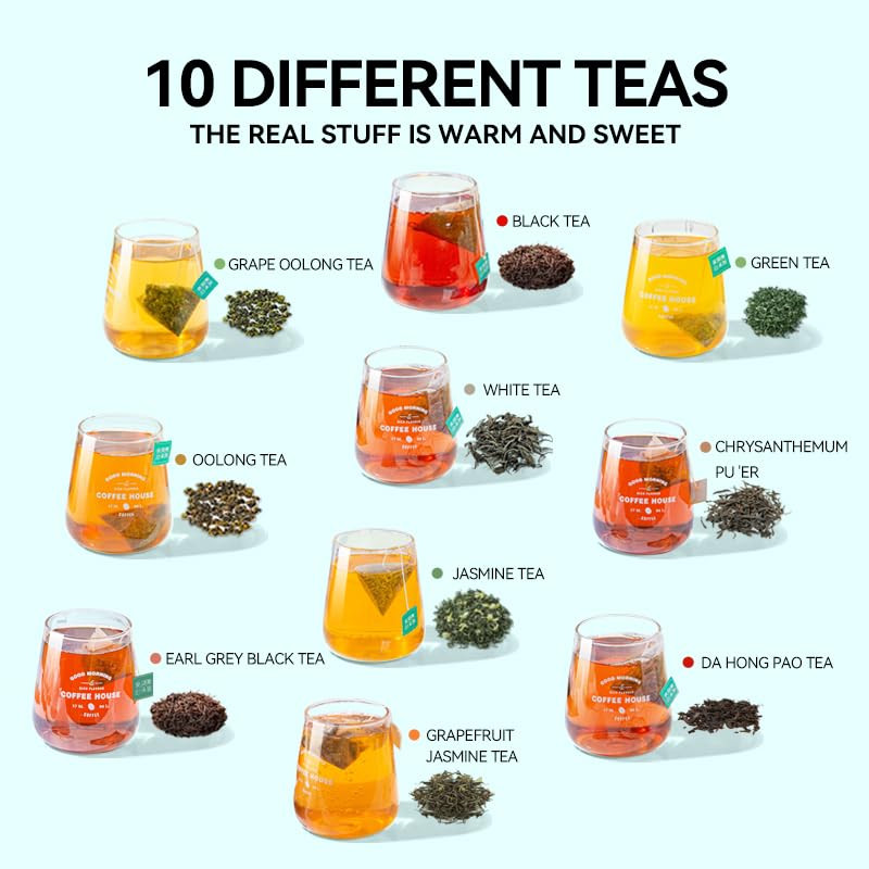 BEI CAI Tea Bags Sampler Assortment Box (50 Count) 10 Different Flavors,Perfect gallery