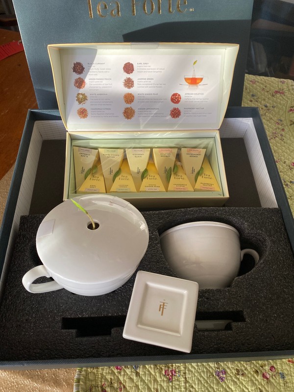Duo Tea Forte gift Set for two, 6 piece + 10 classic variety Tea Infusers and