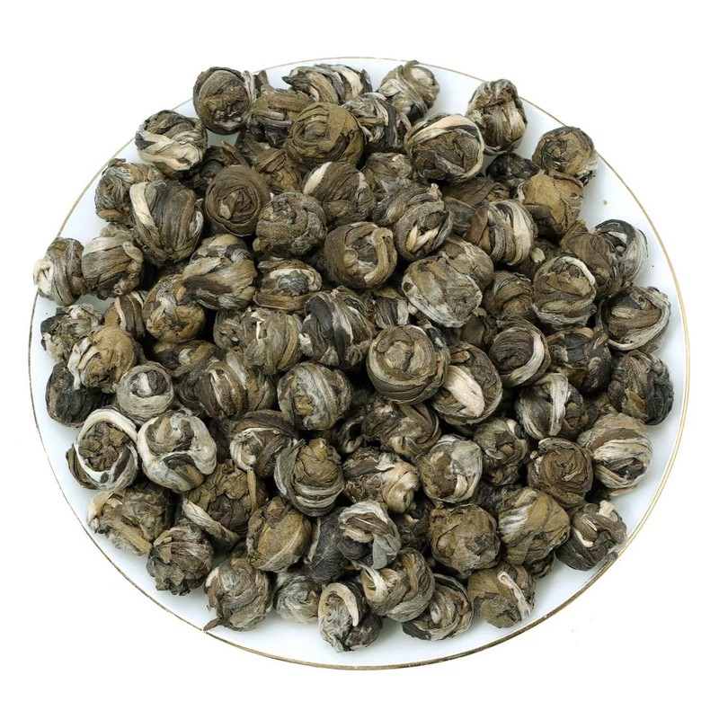 2500g Hand Roll Premium Jasmine Dragon Pearl Ball Puer King Chinese Green Tea