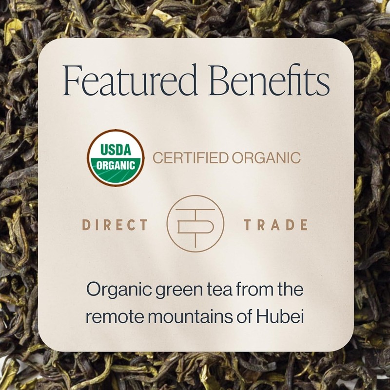 Caffeinated Jasmine Green Tea - 16oz Organic Loose Leaf for Refreshing Taste gallery