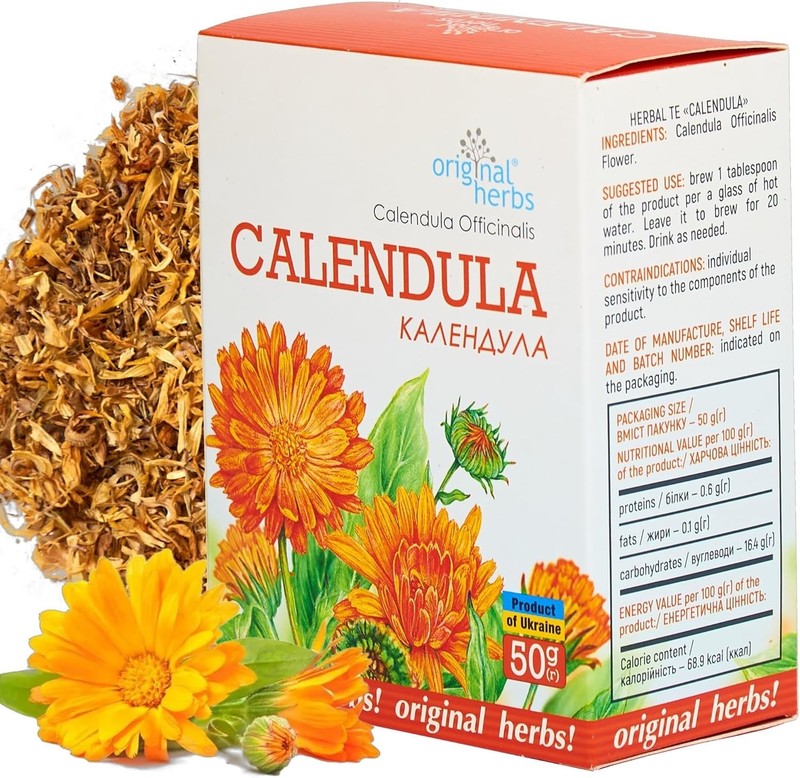 Calendula ( Календула) – 50g (1.76oz)| Dried Calendula Flowers ,Original Herbs