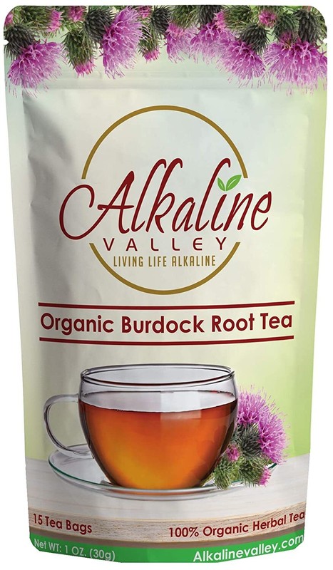 Burdock Root Tea Organic – 15 Unbleached/Chemical-Free Burdock Root Tea Bags