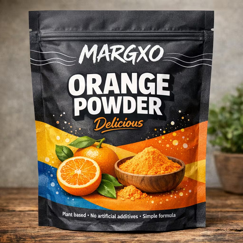 Orange Powder, 6.35oz Pure Fruit Powder Cold Pressed Oranges No Additives