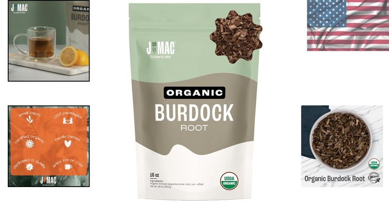 Organic Burdock Root Tea 16oz - USDA Certified Loose Leaf from Eastern gallery