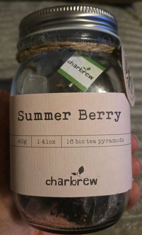 Charbrew SUMMER BERRY 16 Bio Tea Pyramid Bags Black Tea