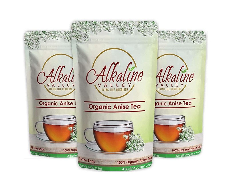 Anise Tea – Organic And Alkaline – 45 Unbleached/Chemical-Free Anise Tea Bags