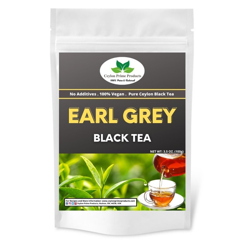 Earl Grey Loose Leaf Tea, Natural Bergamot Flavor Blended with Ceylon OP grade gallery