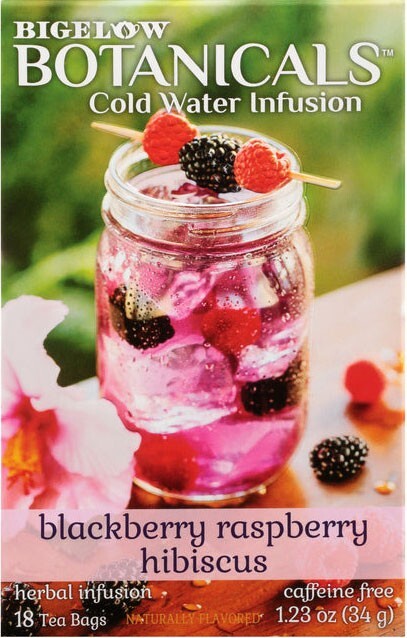 Bigelow Botanicals Blackberry Raspberry Hibiscus Cold Water Infusions – 18 bags