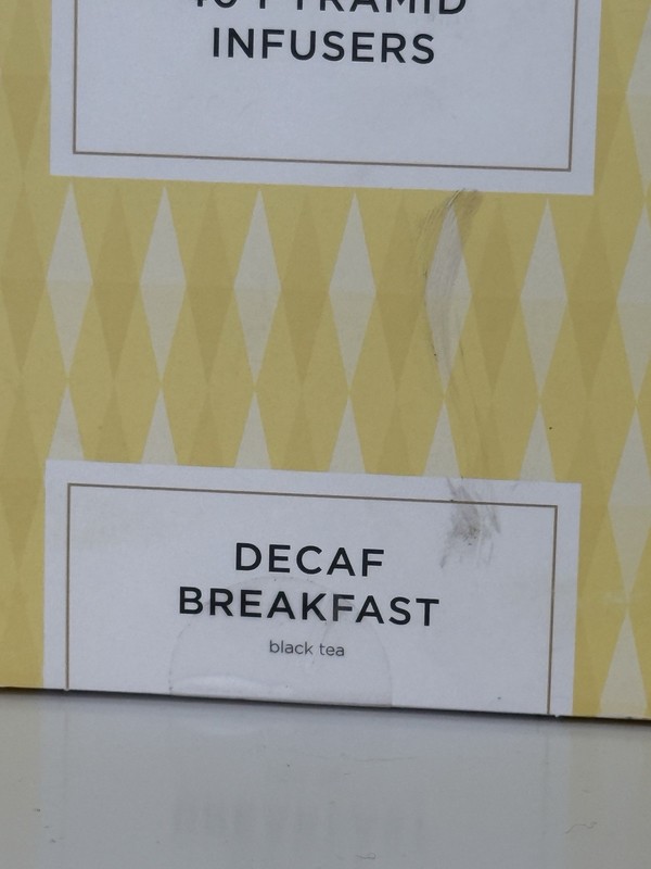 Tea Fortè Box 40 Pyramid Tea Infusers Decaf Breakfast Black Tea gallery